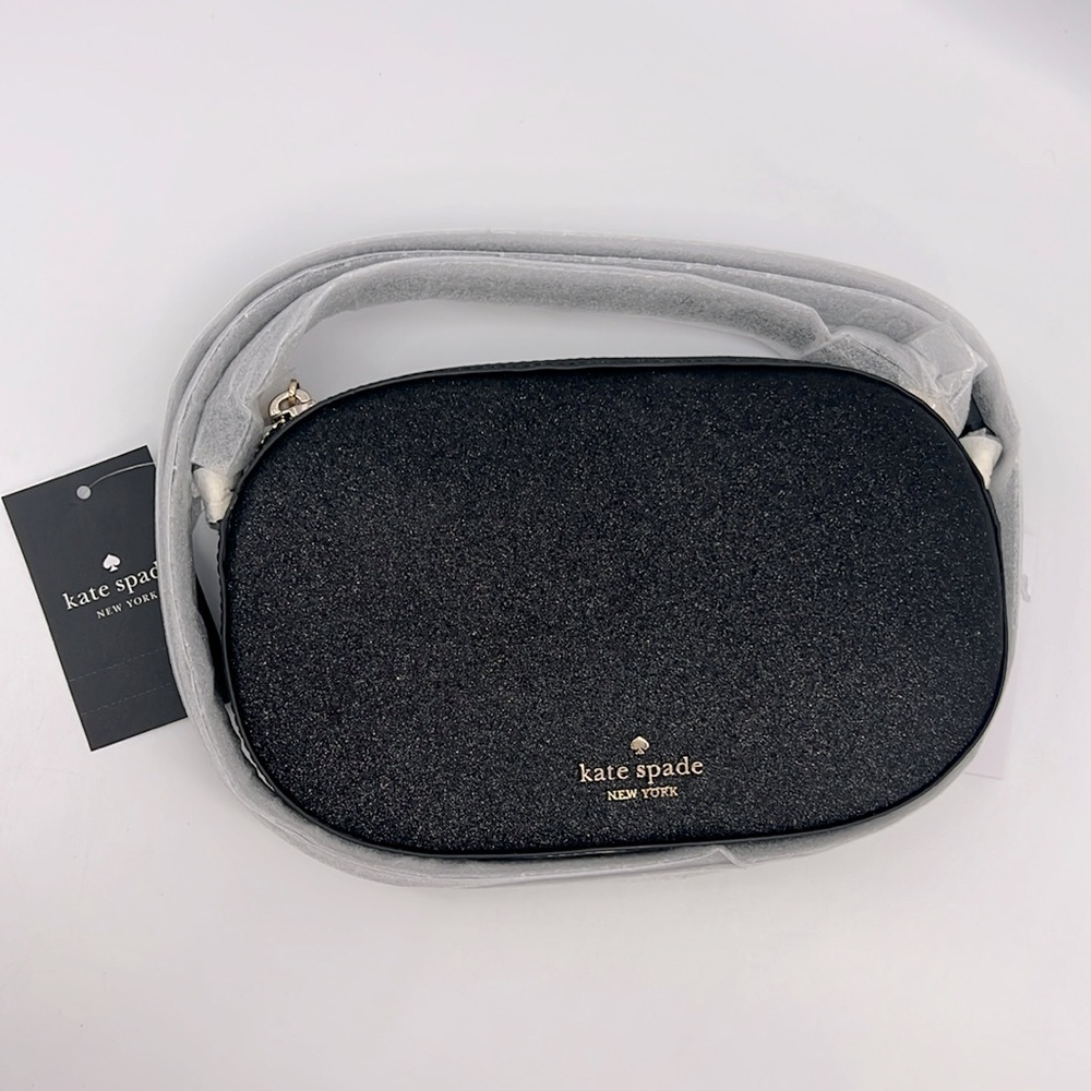 Kate Spade Glimmer Glimmer Oval Camera Bag KE459 Black
